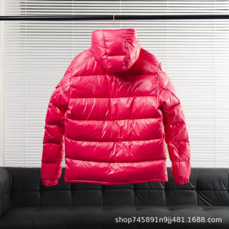 Unisex Warm Hooded Down Jacket 85% White Duck Fill Loose Fit Winter Coat Adults