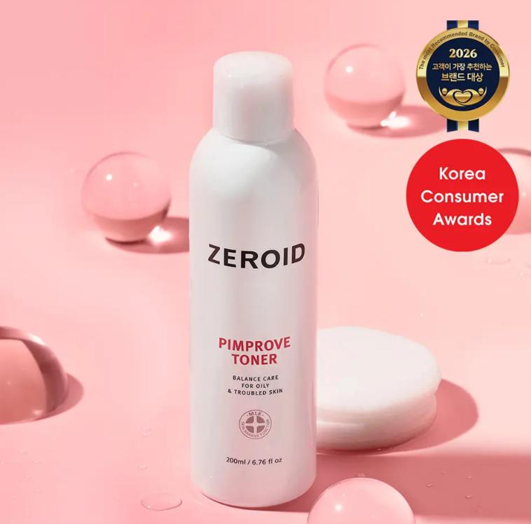 Zeroid Pimprove Toner 200ml Sensitive Acne-Prone Skin Soothing Toner 1 ea