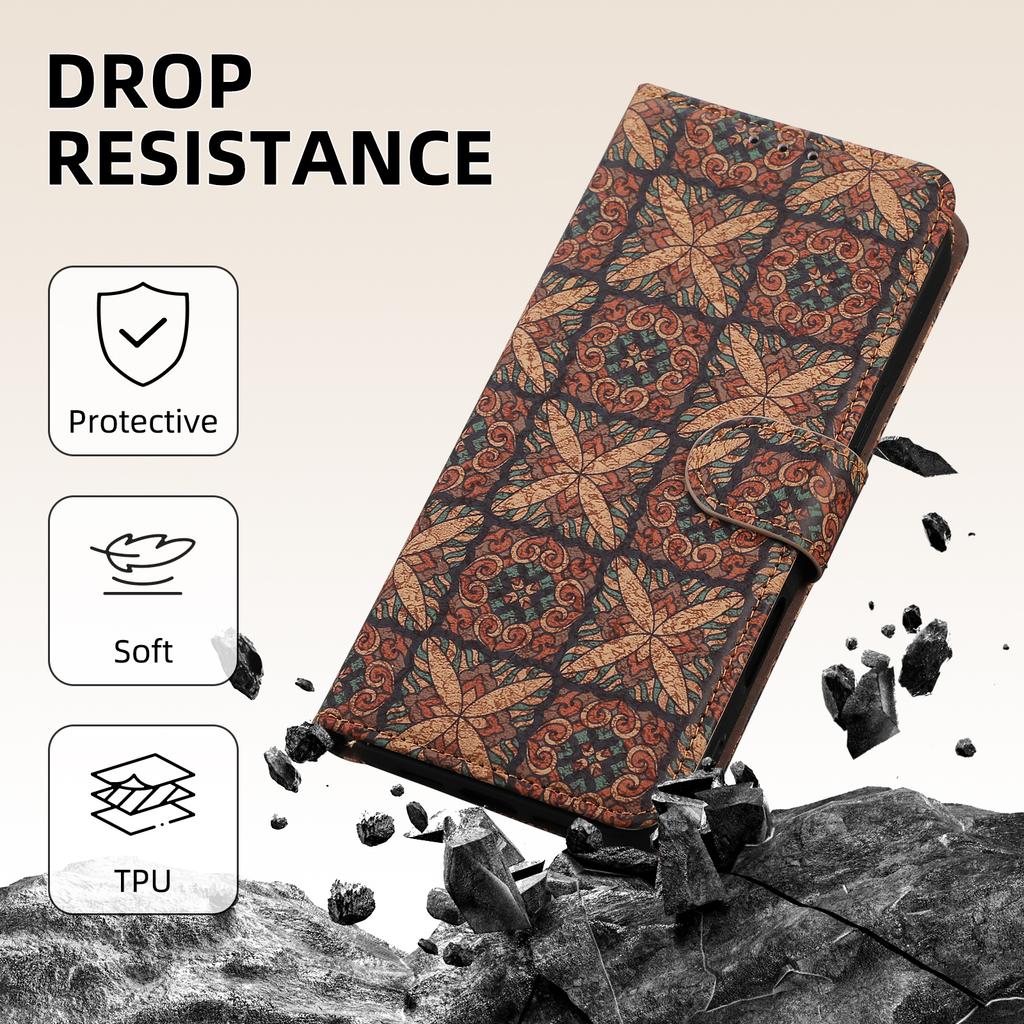 For Sony Xperia 1 VII Leather Wallet Case Bohemian-style TPU PU Phone Cover with Stand
