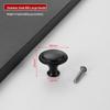 Black Mushroom Style Round Stainless Steel Cabinet Handle