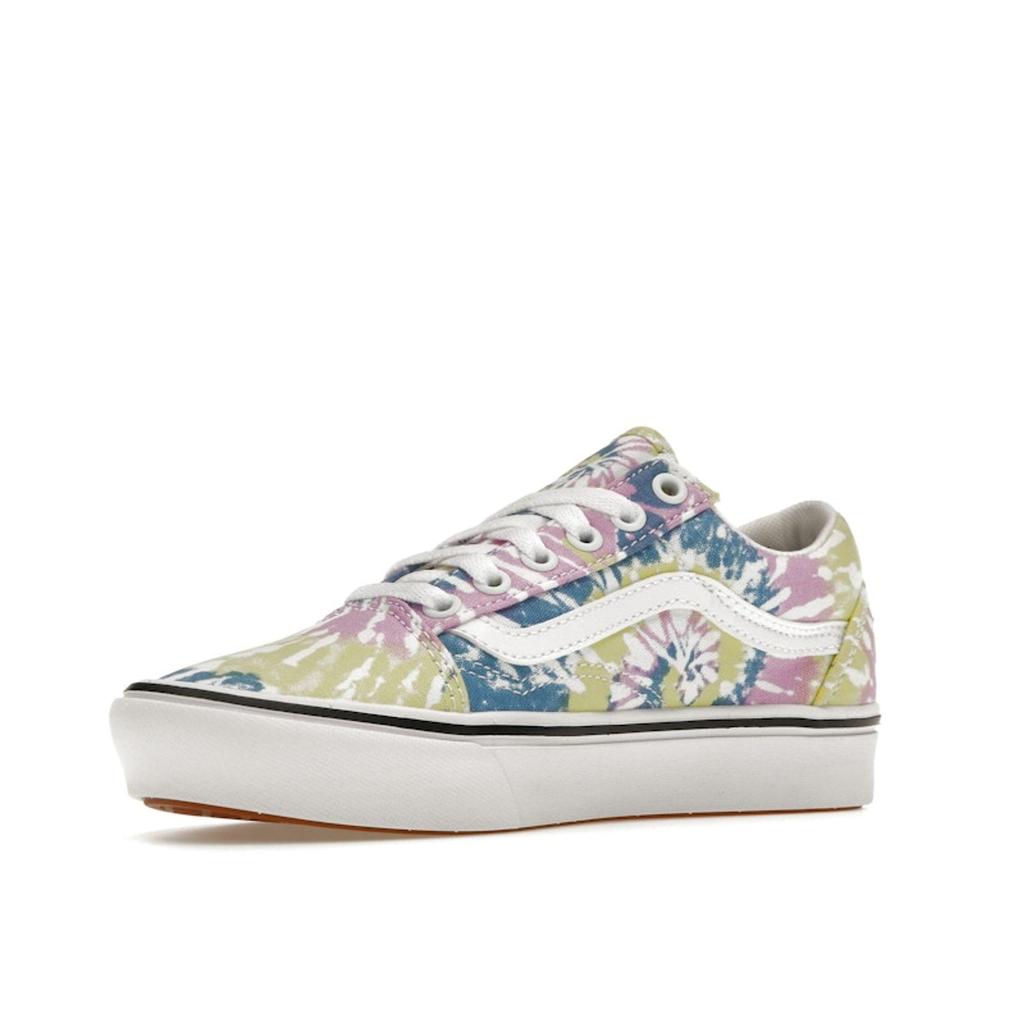 Vans Old Skool ComfyCush Tie-Dye Unisex Sneakers Multi-Color Orchid True-White VN0A3WMA49L