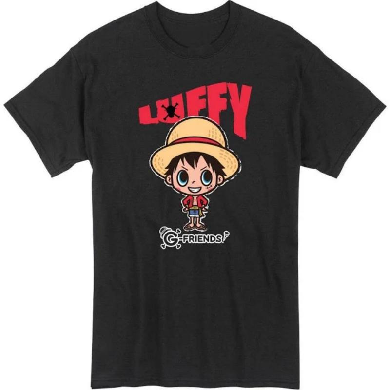 

2026 Summer New Purecotton One Piece Chopperanime Character Luffy Pattern Ventilate Short SleeveTshirt Round Ventilate Shirt ... S разноцветный
