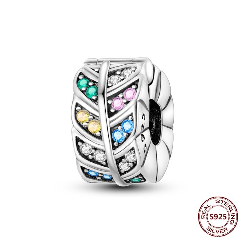 Copper Buckle Copper Charm Blue Star Moon Bead Butterfly Suitable For Original Bracelet Zircon Fine Diy Jewelry