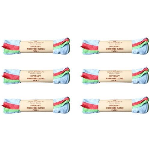 Groundsman Microfibre Cleaning Cloths (Pack of 3)