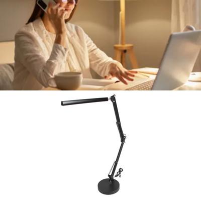 Swing Arm Desk Lamp USB Folding Eye Caring Multi Joint LED Table Lamp with Round Base