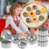 Metal Pastry Cookie Cutter Set Mini Christmas Sandwich Biscuit Baking Molds Xmas Tree Snowflake Gingerbread Shape Cakes Decor