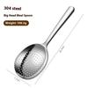 Hot Stainless Steel Ladles For Serving Soup Rice Serving Spoon Drain Hole Heat Insulated Handle Kitchen Utensils For Daily Use
