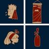 Todaya Shoten Niwa-zome Tenugui (hand towel) - Rough Waves 772