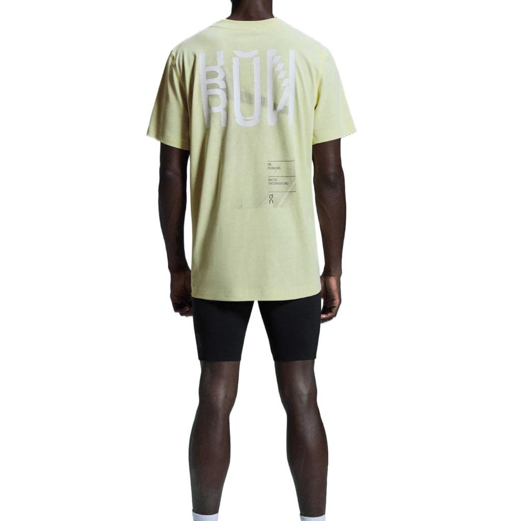 On Active-T DryTec Lightweight Breathable Comfortable Short Sleeve T-Shirt Men Tops Grass-Yellow 1ME30521258