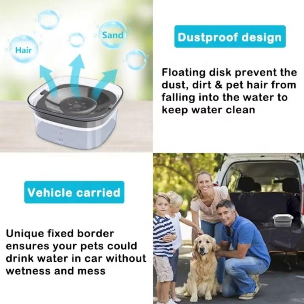 Large Capacity Pet Slow Drinking Bowl Spillproof Traveling Dog Water Bowl Pet Drinking