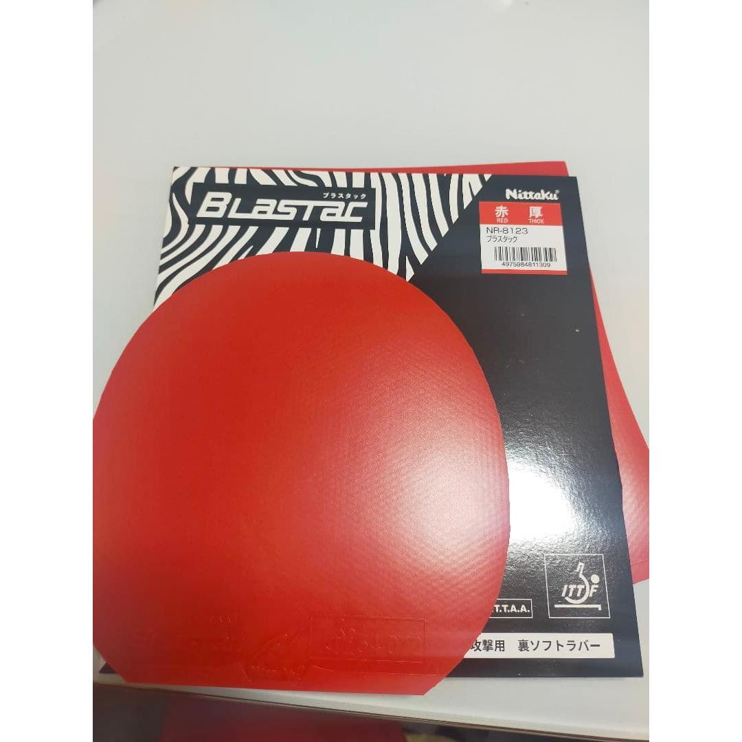 Used Nittaku table tennis rubber brass stack red thick