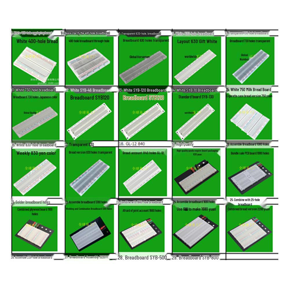 MB-102 Solderless Breadboard, 830-Hole Multi-Function Circuit Board