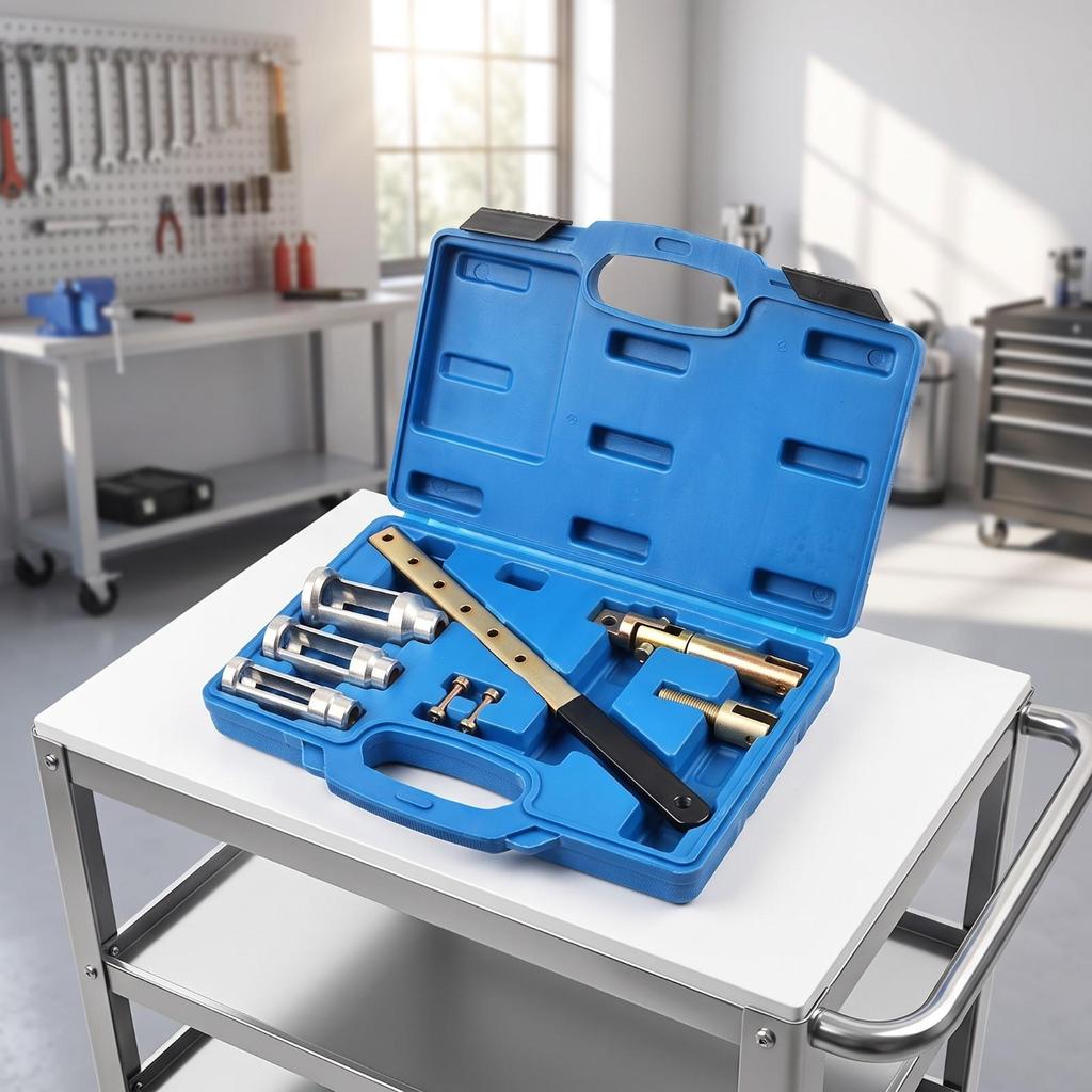Valve Spring Compression Tool Kit Adjustable for Garage, Technicians