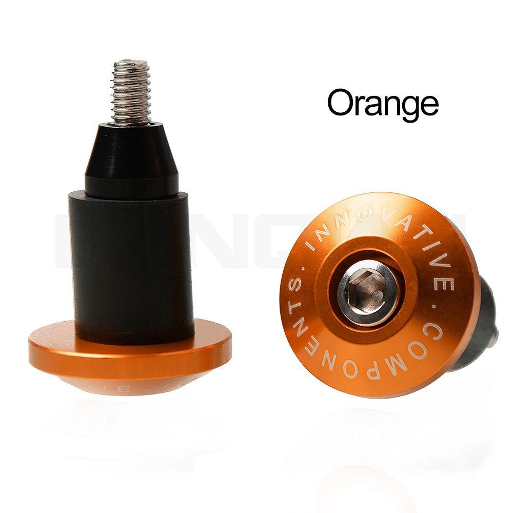 

Modified Motorcycle Handlebar End Hand Grips Cap Weight Handle Bar Plug Motorbike Accessories помаранчевий