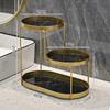 Light Luxury Countertop Rack Wrought Iron Storage Shelf Rack Skin Care Cosmetics Toiletries Organizer Racks Bathroom Supplies