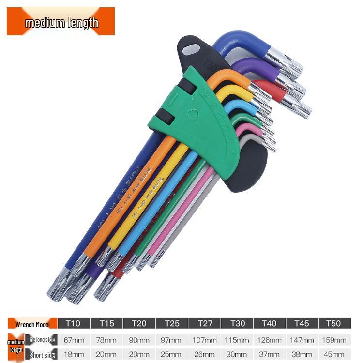 FortColor Hex Wrench & Screwdriver Set: 6-Point, Ball Head Combination Tool