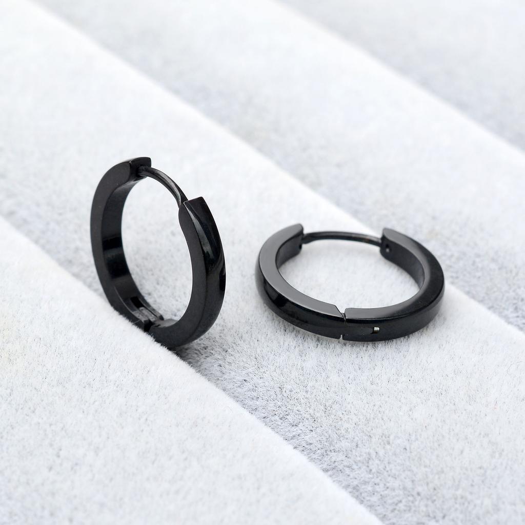 2PC Minimalist Stainless Steel Classic Round Gold Color Earring for Women Men Tiny Huggie Hoop Punk Rock Party Jewelry Gifts 20G
