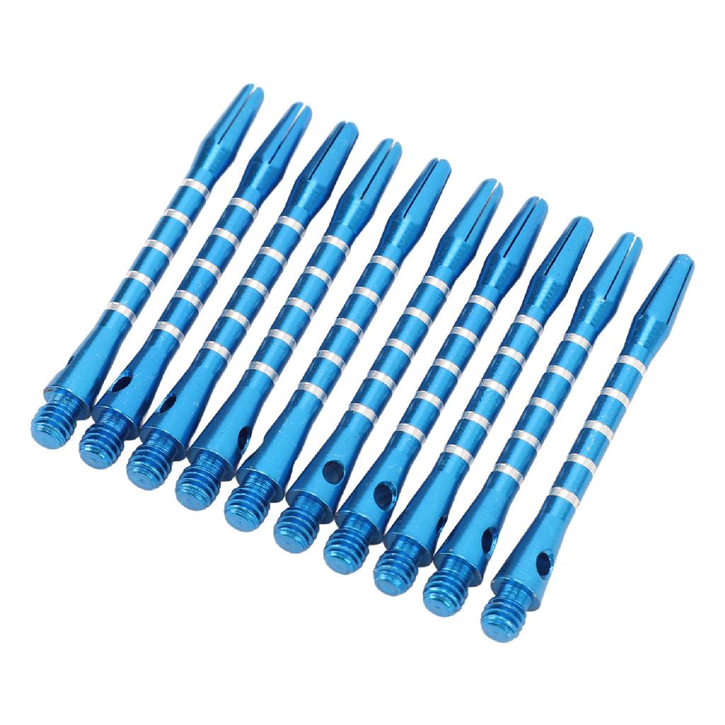 10pcs Dart Shafts Aluminum Alloy Replacement Thread Dart Stems with Locking Hole for Indoor