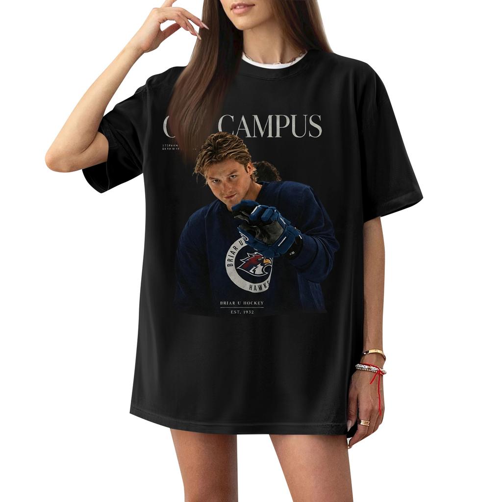 Women's Casual Short Sleeve T Shirt Loose Fit Crew Neck Letter Print Comfortable Lightweight Top for Everyday Wear
