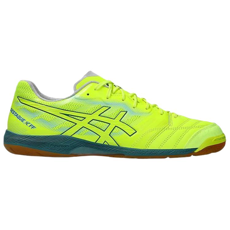 Asics Destaque K FF Comfortable Soft Soccer Shoes Men Soccer Shoes Yellow Green 1111A217-750