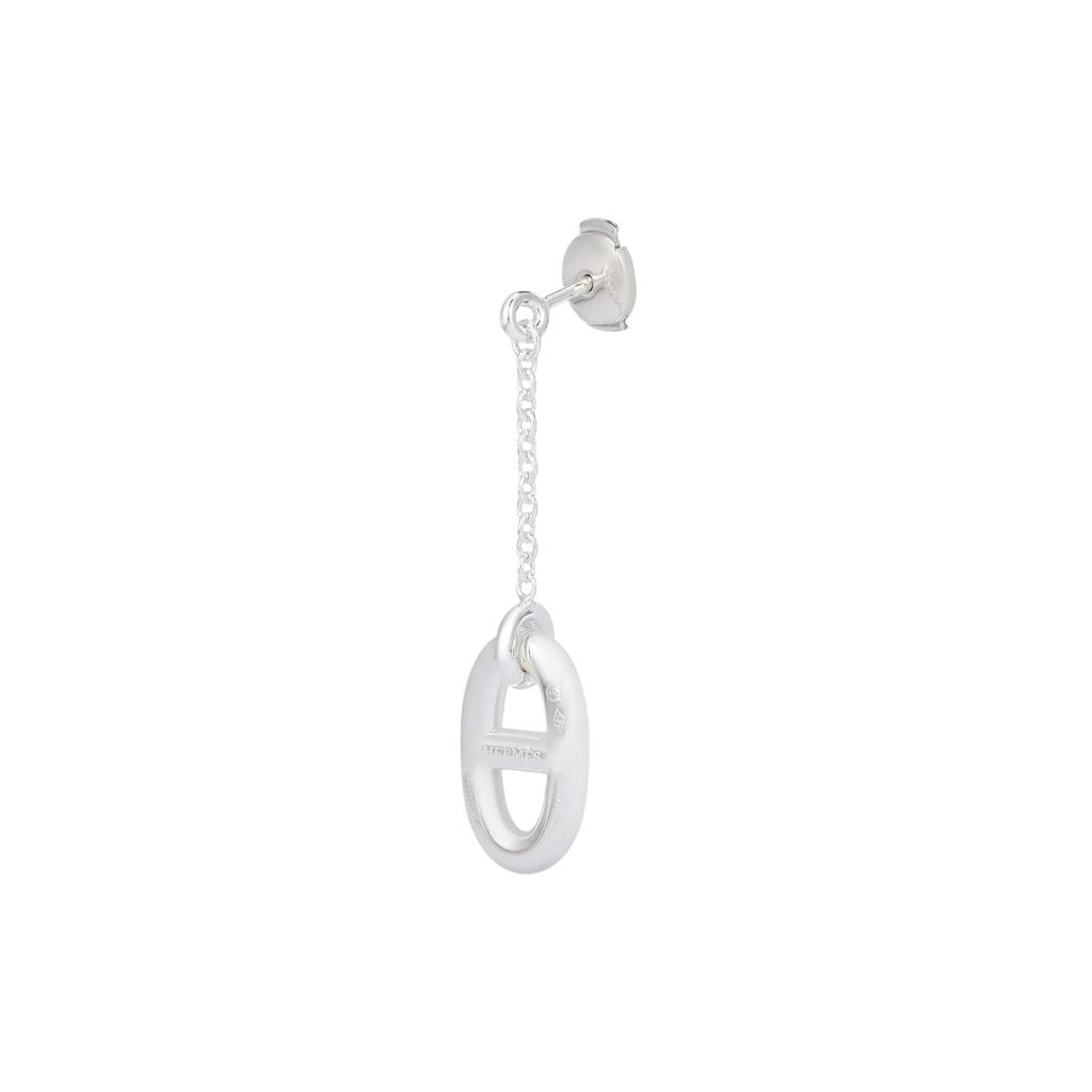 HERMES 925 Sterling Silver Earrings Women's Silver H108618B-00