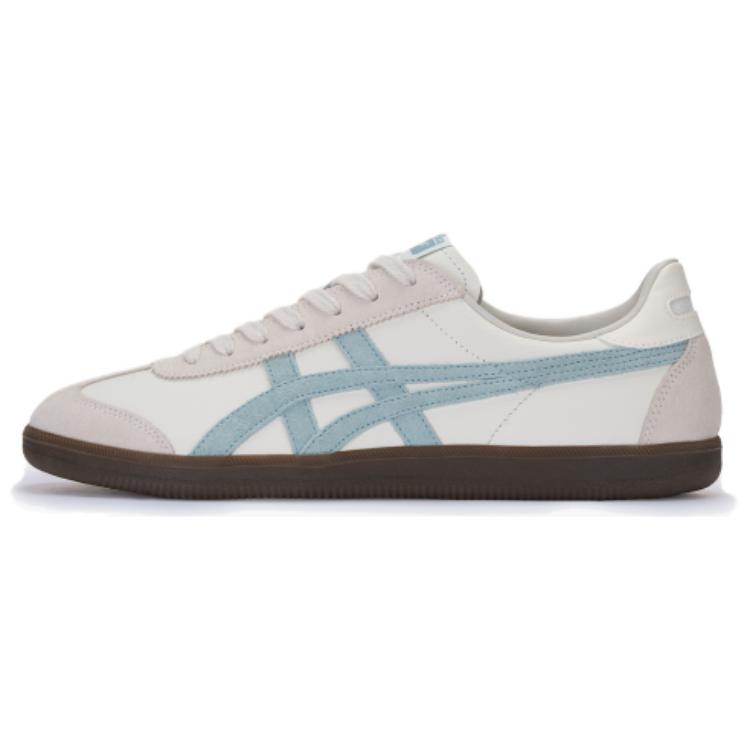 Onitsuka Tiger Tokuten Retro Training Slip Resistant Durable Low Top Lifestyle Casual Shoes Unisex sneaker White Light-Green 1183C086-104