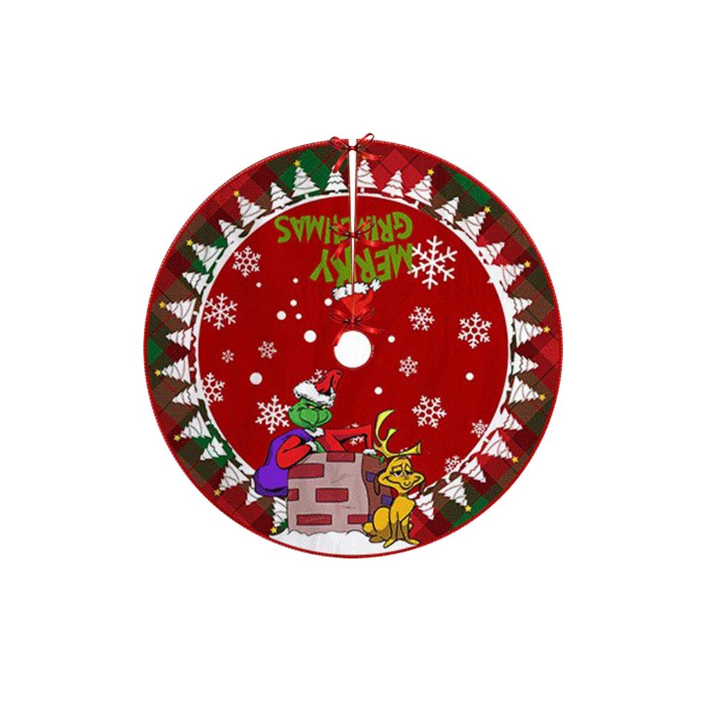 Christmas Tree Dress, Christmas Tree Bottom Decoration Dress, Snowflake Little Dwarf Short Plush Hotel Shopping Mall Tree Bottom Decoration Dress.