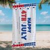 Independence Day Theme National Flag Eagle Pattern Outdoor Swimming Vacation Quick-Drying Beach Towel