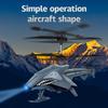 Non-Toxic Shark-Shaped Rc Airplane 2.4Ghz Remote Control Aircraft With Led Lights Easy To Fly For Kids & Adults