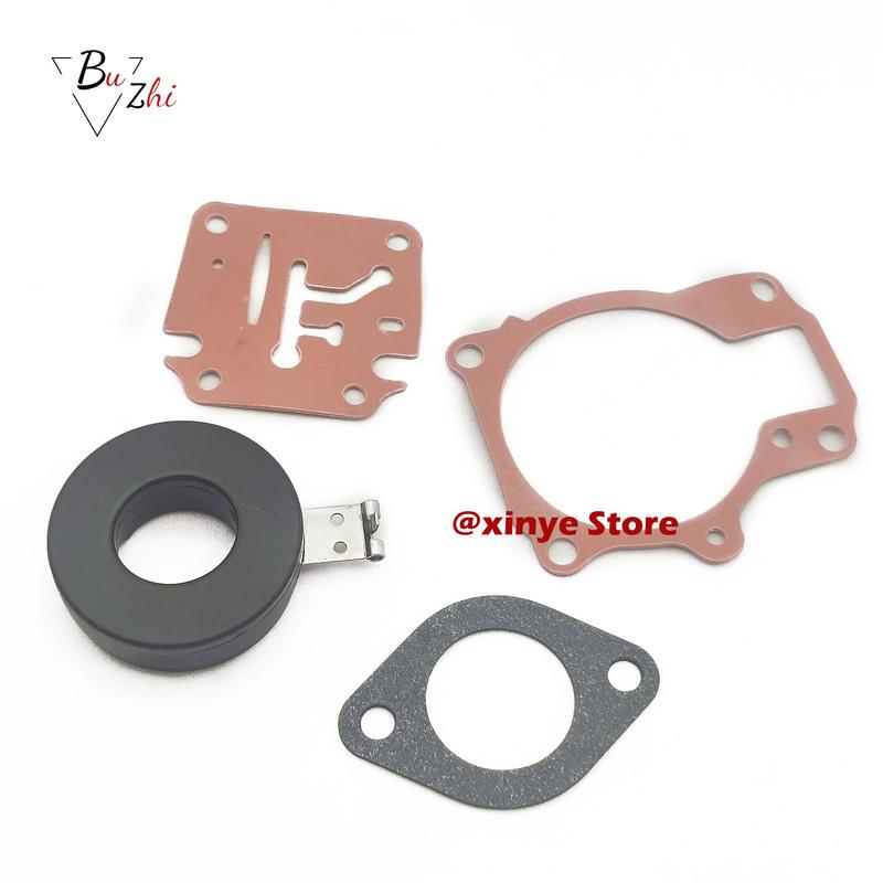 Carburetor Carb Rebuild Repair Kit wiht Float for Johnson Evinrude 392061 396701 398729 18 20 25 28 30 40 45 48 50 60 70 75 HP