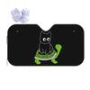 Black Cat Sunshade Windscreen Car Front Windshield Window Sun Visor Accessories Covers