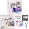 Color Pressbutton Ballpoint Pen With Sketching And Drawing For Students