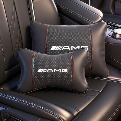 Car Headrest/Lumbar Support Auto Neck Pillow Waist Cushion For Mercedes Benz AMG W203 W206 W220 W205 W211 W212 W201 W168 GLA GLC