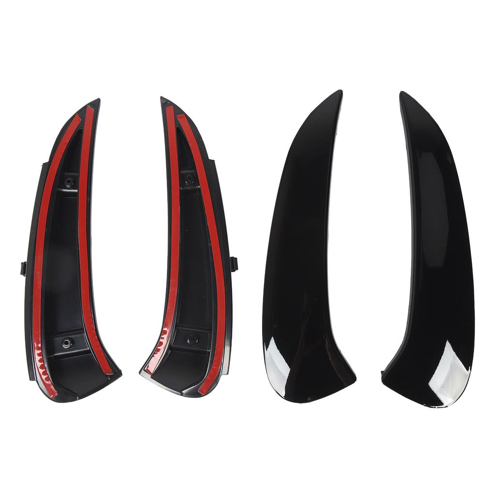 Pair of Rear Bumper Side Vent Spoiler Trim Left Right Replacement for Benz W206 S206 C43 C63 AMG