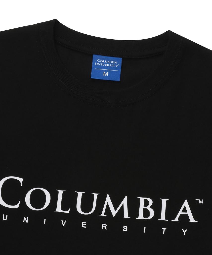 COLUMBIA UNIVERSITY Cu Signiture Big Logo T-Shirts Black