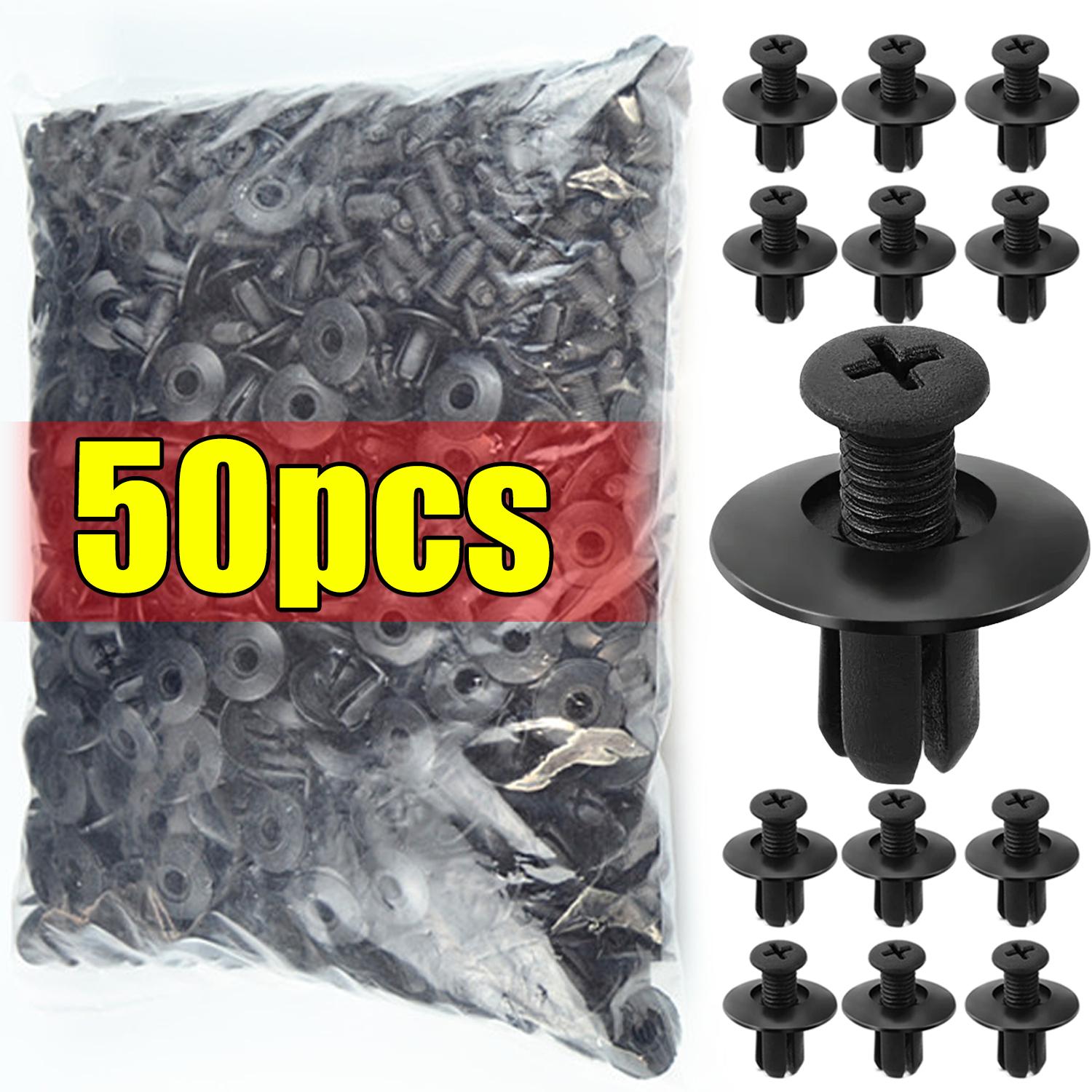 

100/50 8 мм отверстие дверные заклепки пластиковые зажимы крепежи черные автомобили подкладка крышки заклепки авто крепеж фиксатор нажимной штифт зажимы инструмент