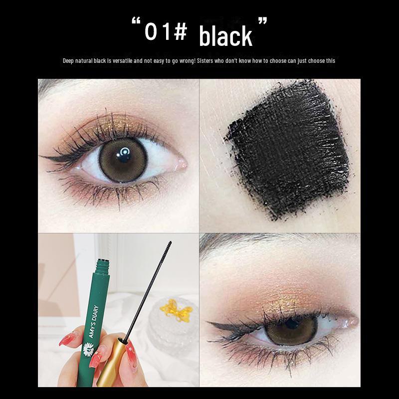 Amy's Diary Curling Mascara: Langanhaltend, wischfest, wasserfest, schweißfest, mit dünnem Wimpernprimer-Pinsel.