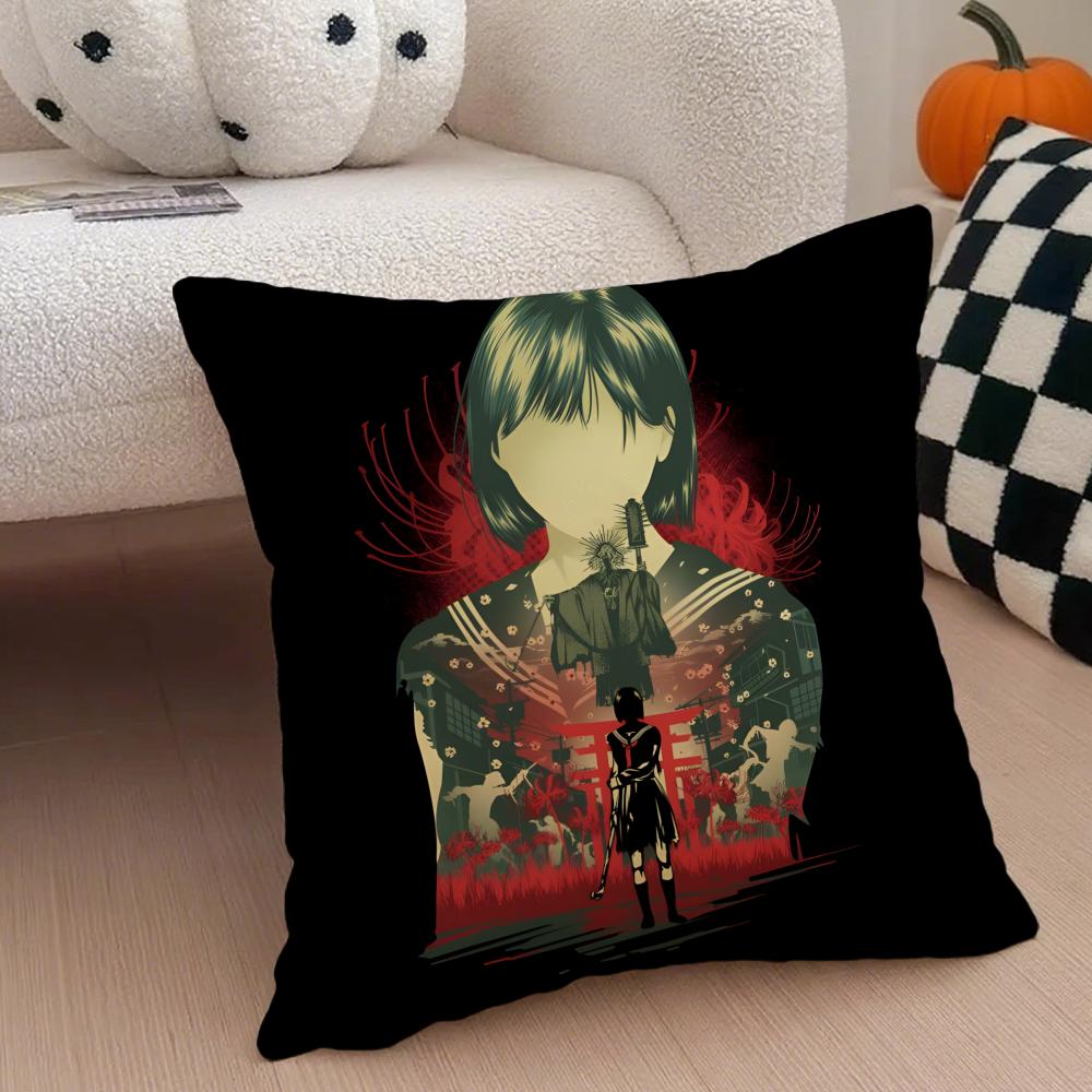 Terrible SSILENT HILL F Game Cushion Cover Throw Pillow Cover Hidden Button Durable Polyester Chair Cushion