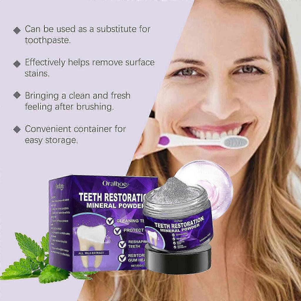 Tooth Powder: Long-Lasting Clean, Enamel Protection & Refreshing Smile - 50g pure AHigh level