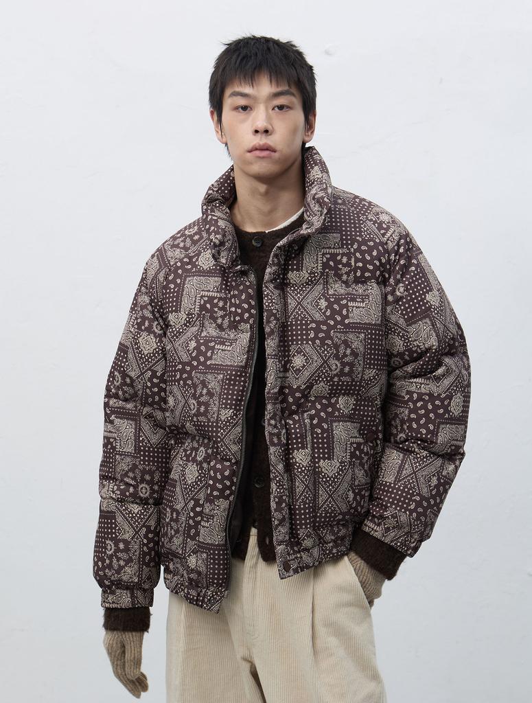 Generalidea Airmix Paisley Puffer [Dark Brown] / Sbe4U07016