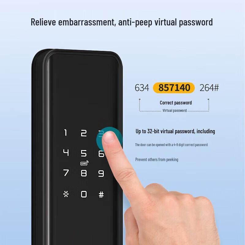 Gesky Smart Fingerprint & Access Control Door Lock CN plug (adapter included)