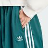 adidas Originální logo pruh vysoký pas široké nohavice ležérní kalhoty dámské spodky zelená IP2960