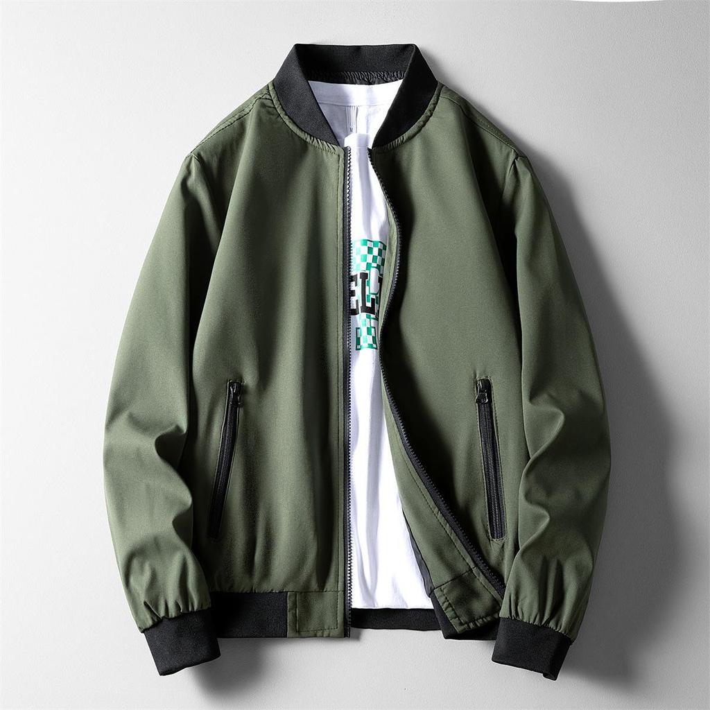 Men's Spring/Autumn Casual Zipper Pilot Jacket - Korean Style