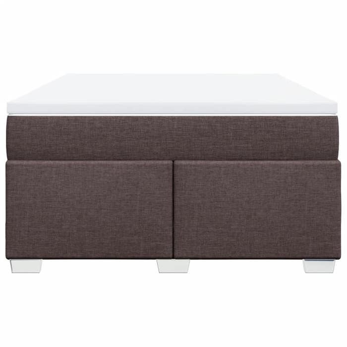 Exclusive House - Slatted Bed Base with Mattress Dark Brown 140x200 Cm