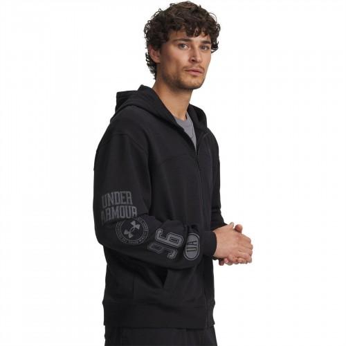 Under Armour Mens Rival Graphic Print Full Zip Hoodie