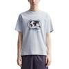 Nike Loose Fit Round Neck Drop Shoulder Letter Print T-Shirt Men Tops Light-Blue FB2750-085
