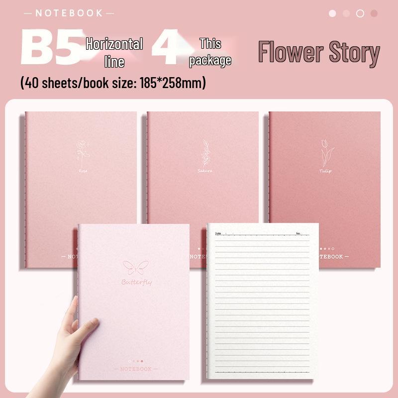 Gradient Soft Cover Notebook - Large Size, Thick, for Middle & High School Students