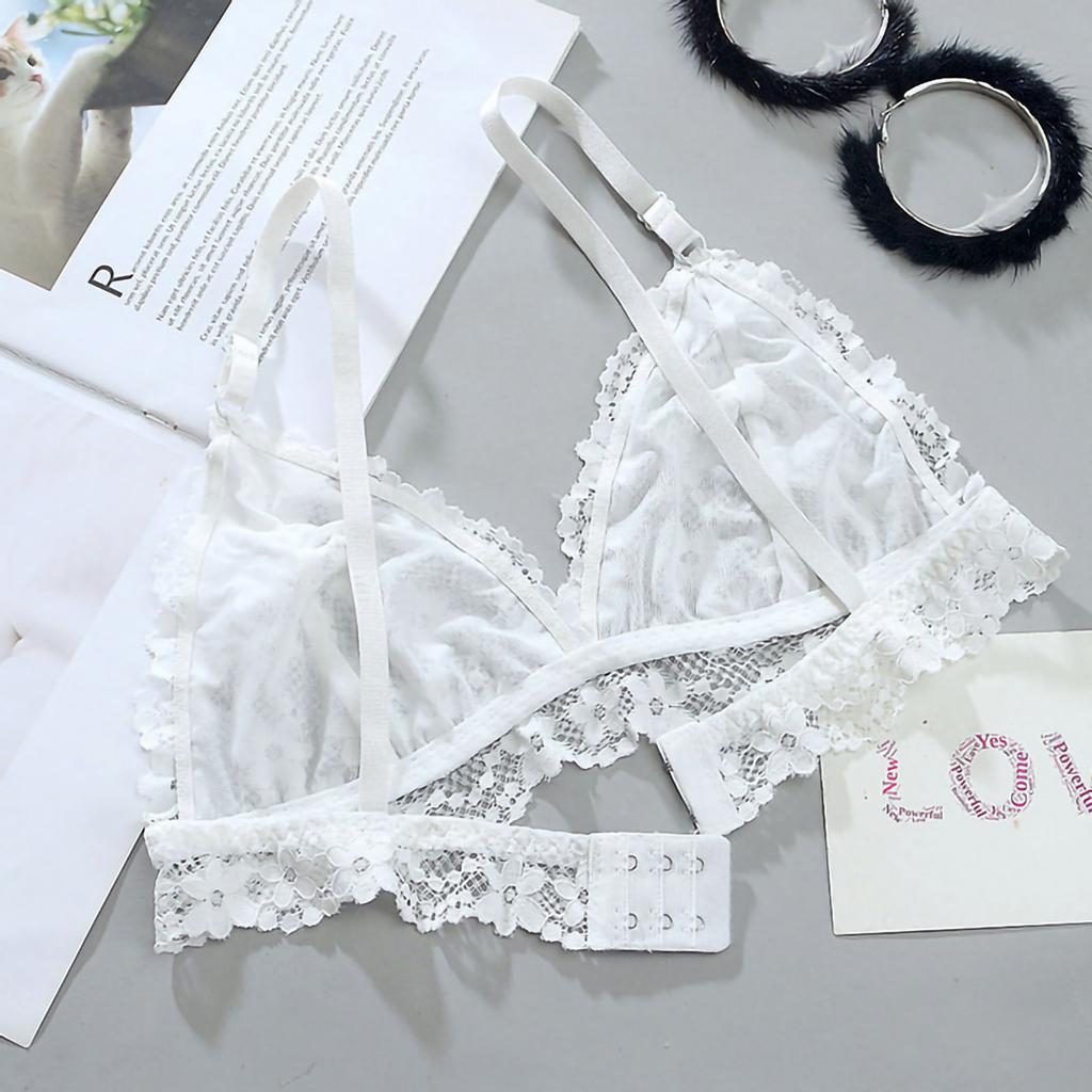 Women's Lace Princess Rimless The Shape Of The Bra Is Thin Lace Bra Underwear