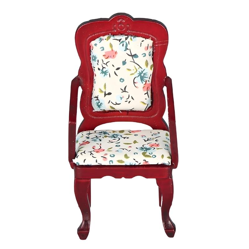 

Wooden High Back Chair For 1 12 Accessories Miniature Furniture Friendly Safe For Kids 1