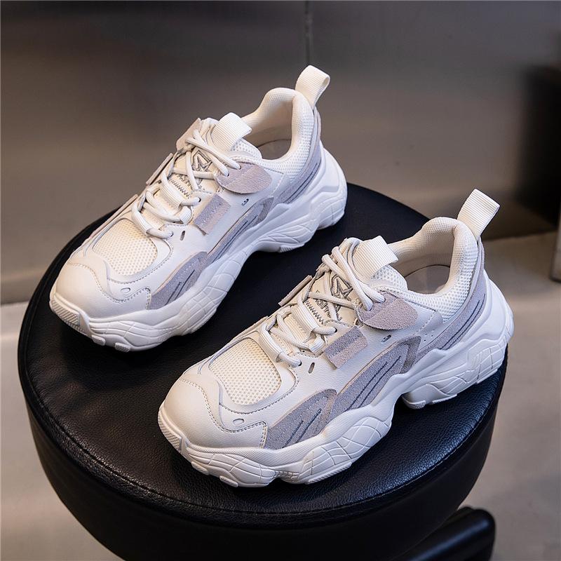 Women's Shoes Ins Tide Shoes Internet Celebrity New 2025 Spring Sports and Leisure Wenzhou Dad Shoes Women's Platform Shoes Children's Tide